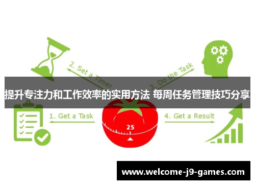提升专注力和工作效率的实用方法 每周任务管理技巧分享 提升专注力和工作效率的实用方法 每周任务管理技巧分享